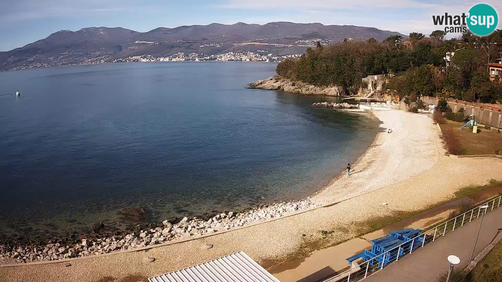 Rijeka web kamera plaža pri Bazenih Kantrida