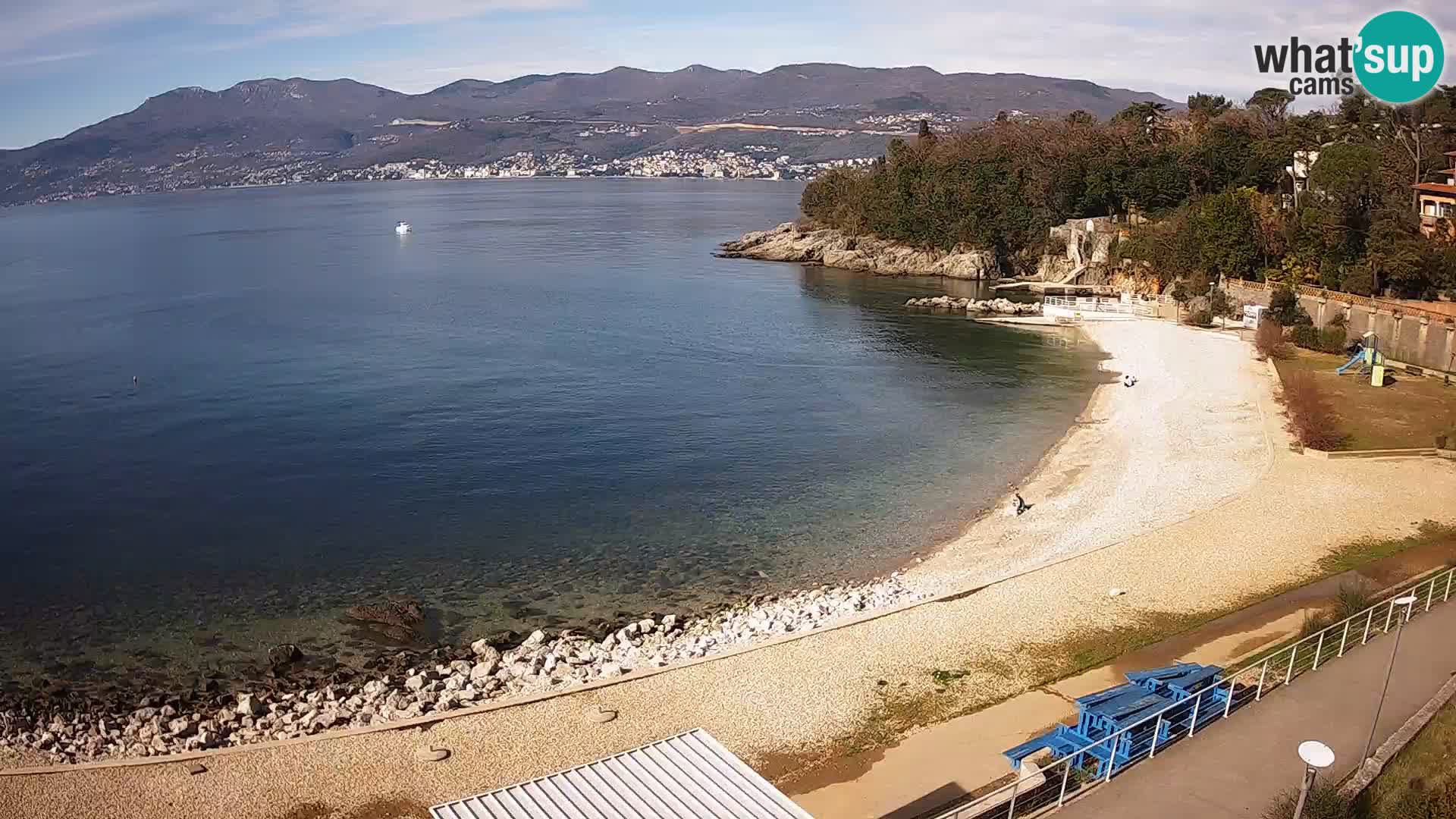 Rijeka web kamera plaža pri Bazenih Kantrida