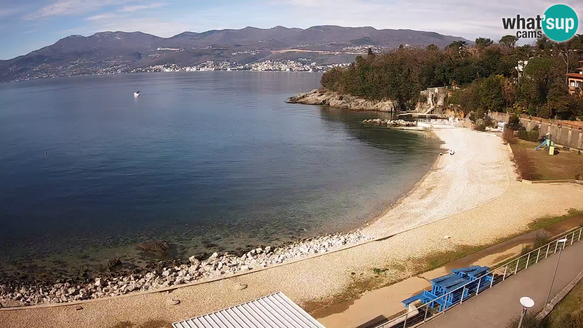 Rijeka web kamera plaža pri Bazenih Kantrida