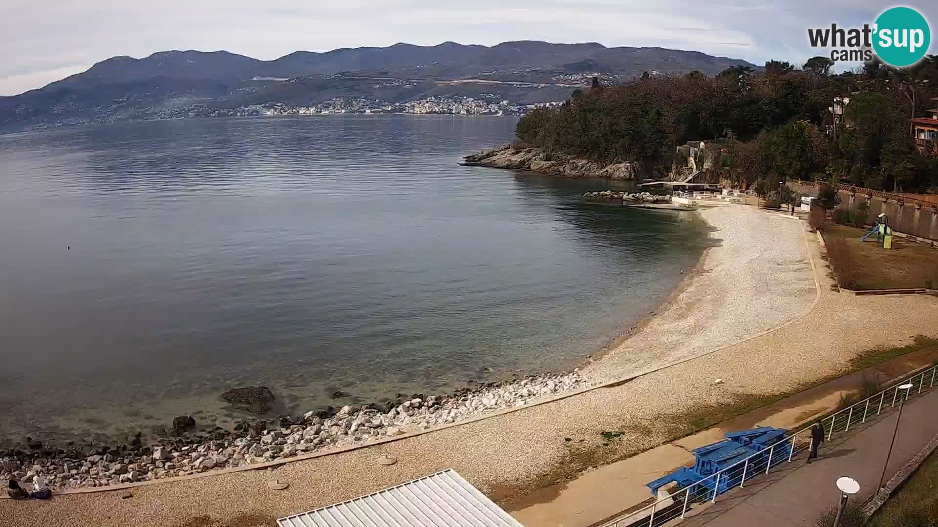 Rijeka web kamera plaža pri Bazenih Kantrida