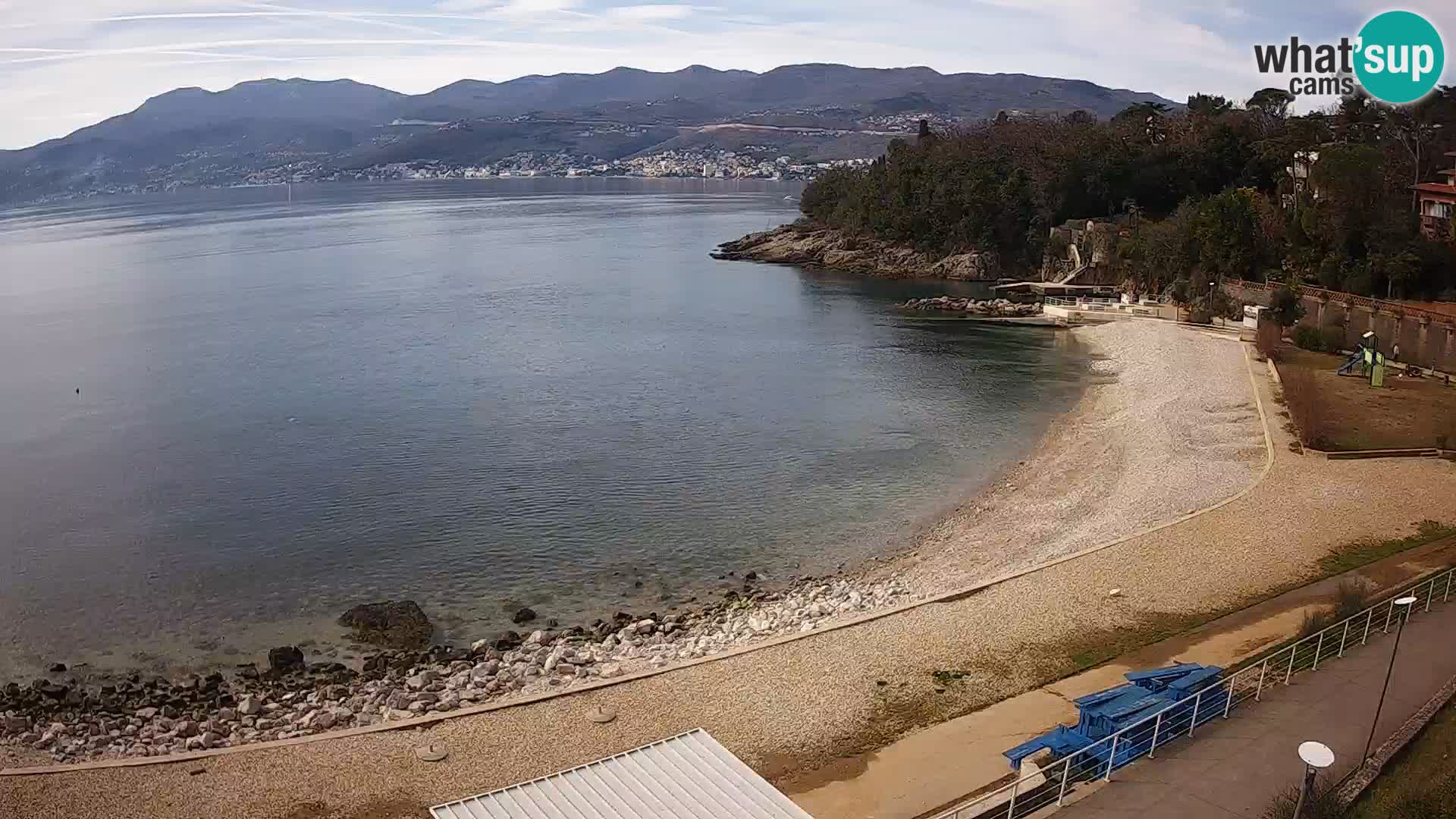 Rijeka web kamera plaža pri Bazenih Kantrida