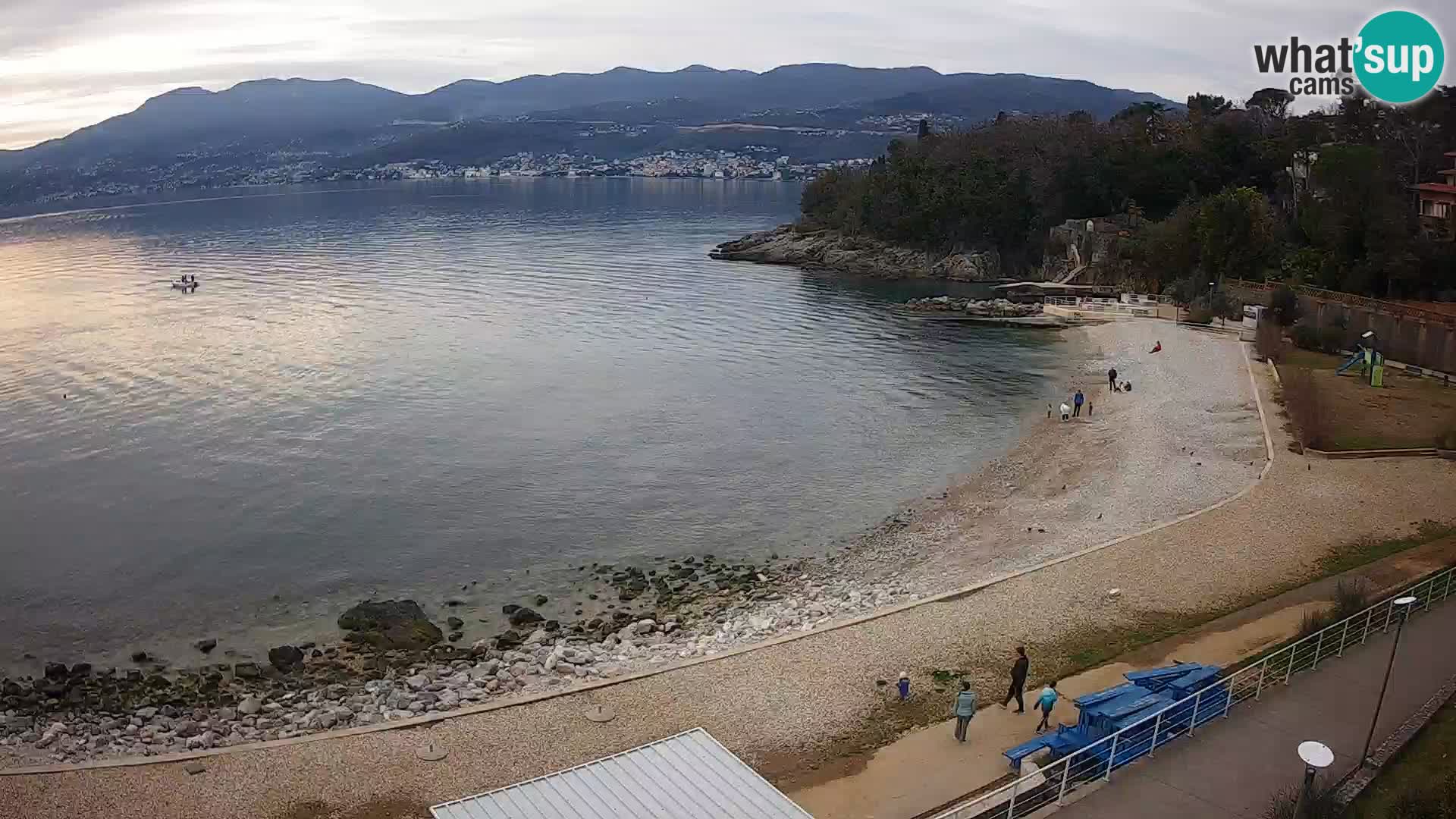 Rijeka web kamera plaža pri Bazenih Kantrida