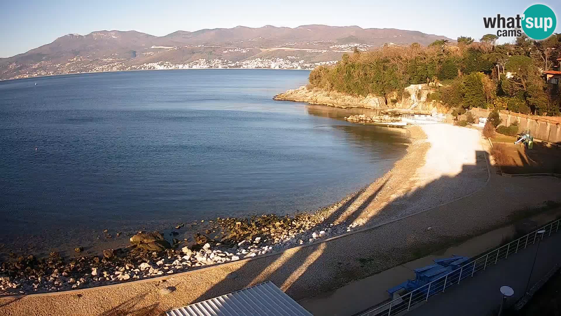 Reka Spletna kamera  plaža pri Bazenih Kantrida