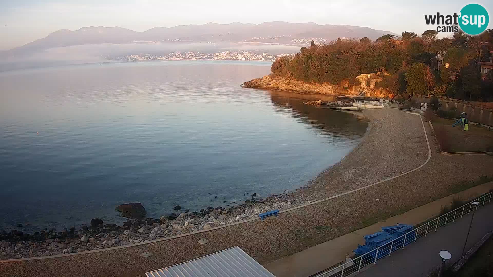 Rijeka web kamera plaža pri Bazenih Kantrida