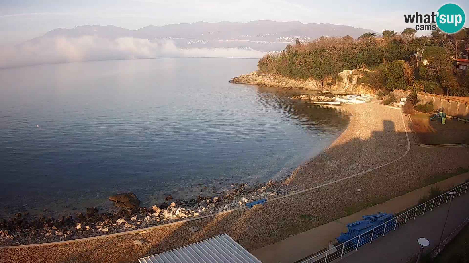 Rijeka web kamera plaža pri Bazenih Kantrida