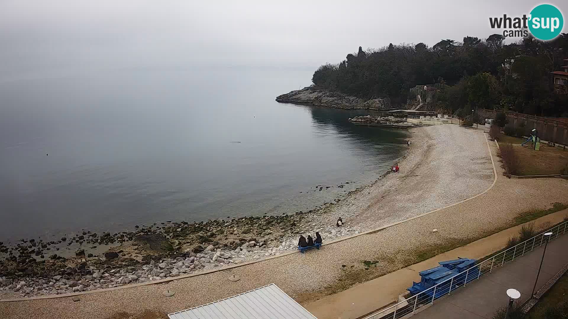 Rijeka web kamera plaža pri Bazenih Kantrida