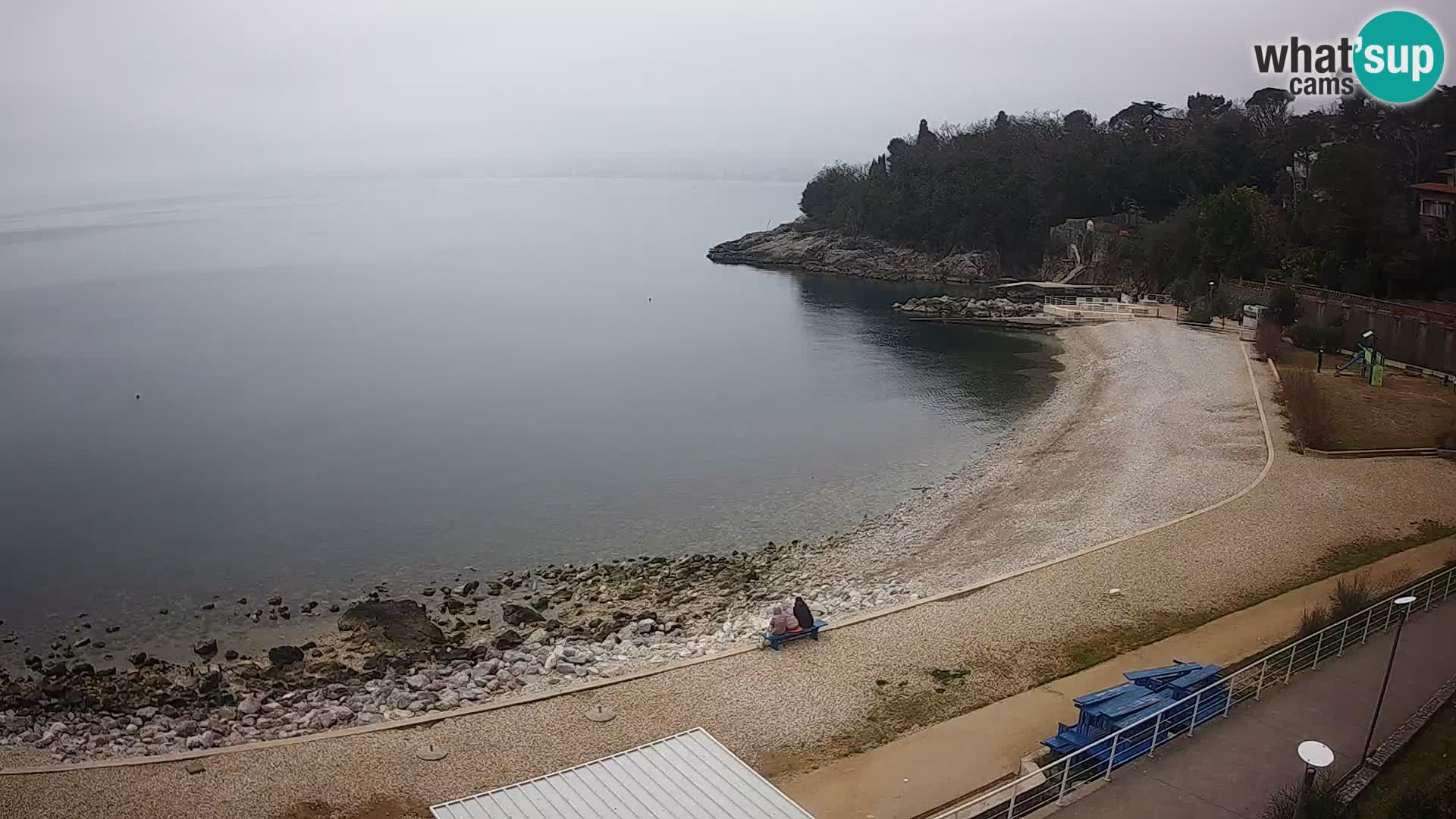 Reka Spletna kamera  plaža pri Bazenih Kantrida