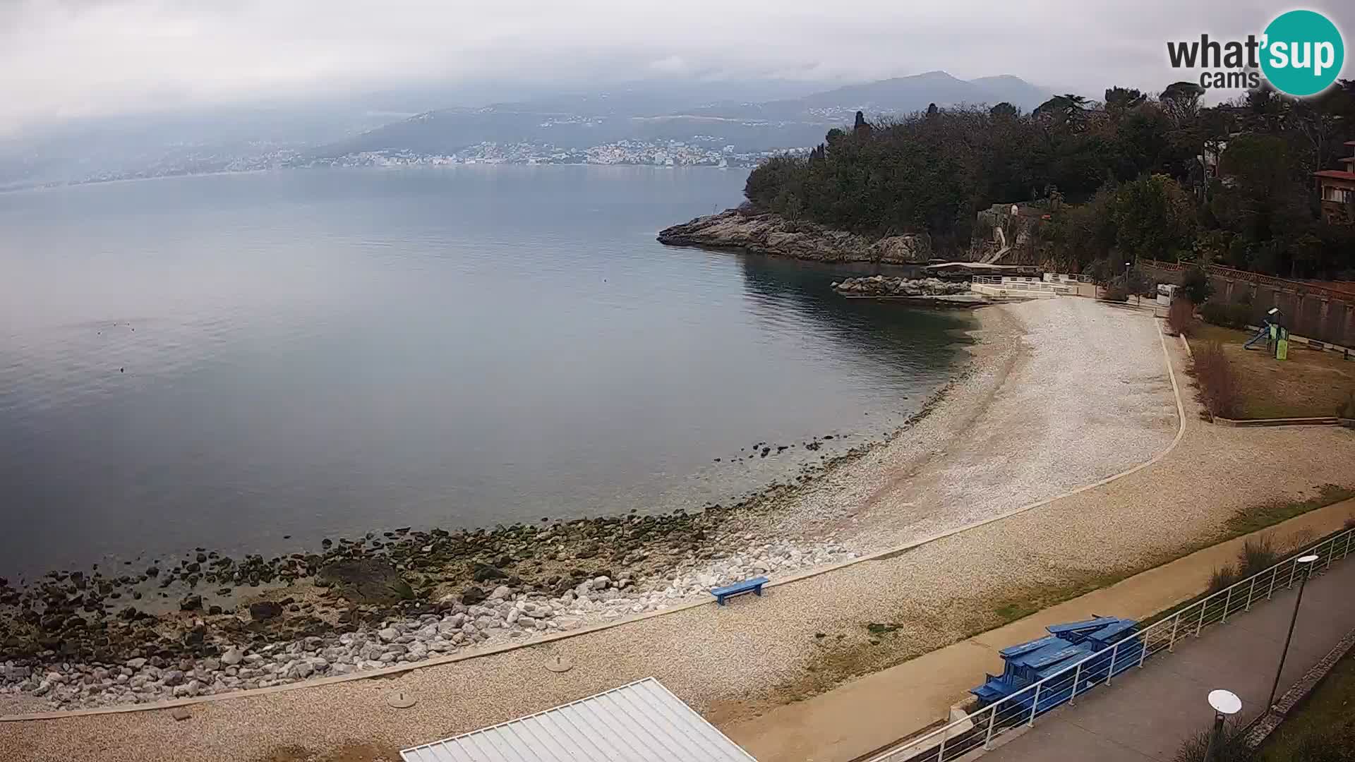 Rijeka web kamera plaža pri Bazenih Kantrida