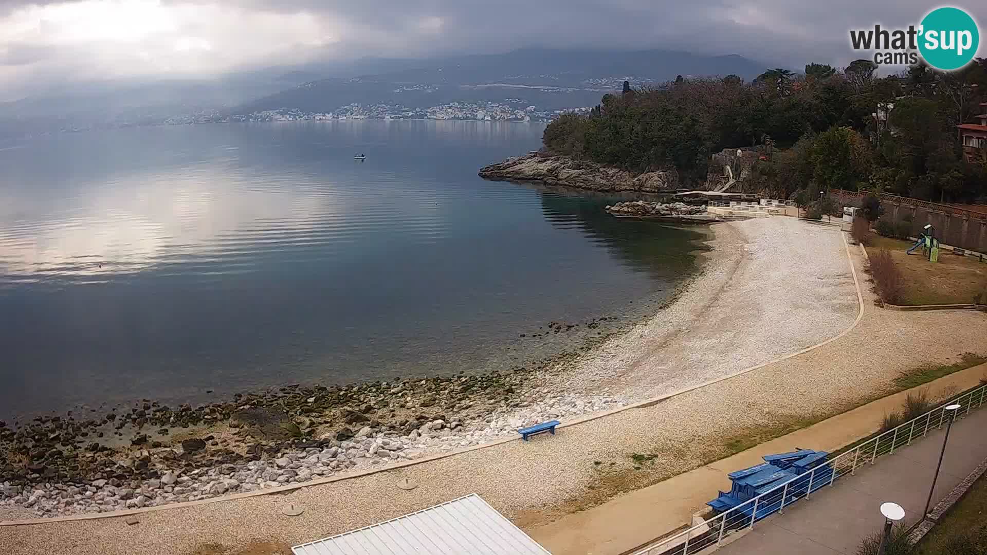 Rijeka web kamera plaža pri Bazenih Kantrida