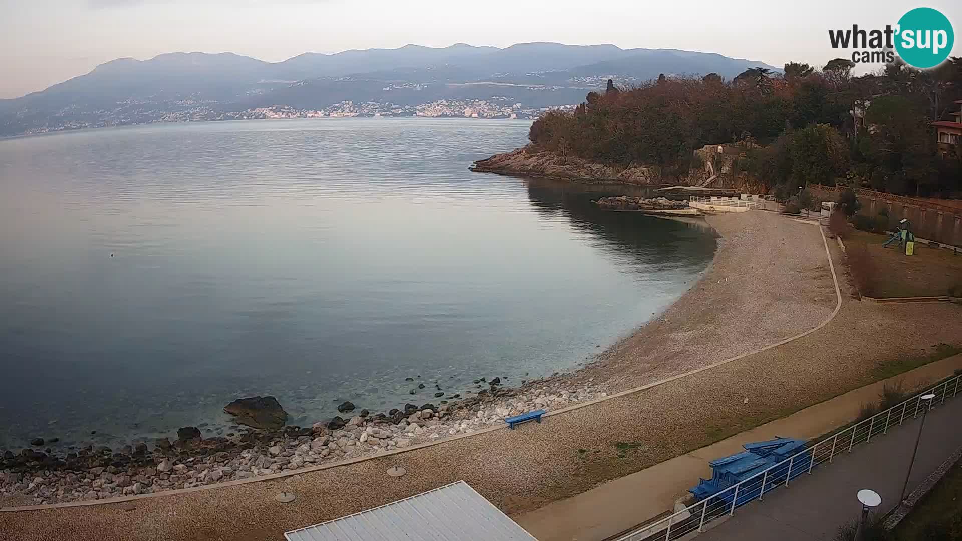 Reka Spletna kamera  plaža pri Bazenih Kantrida