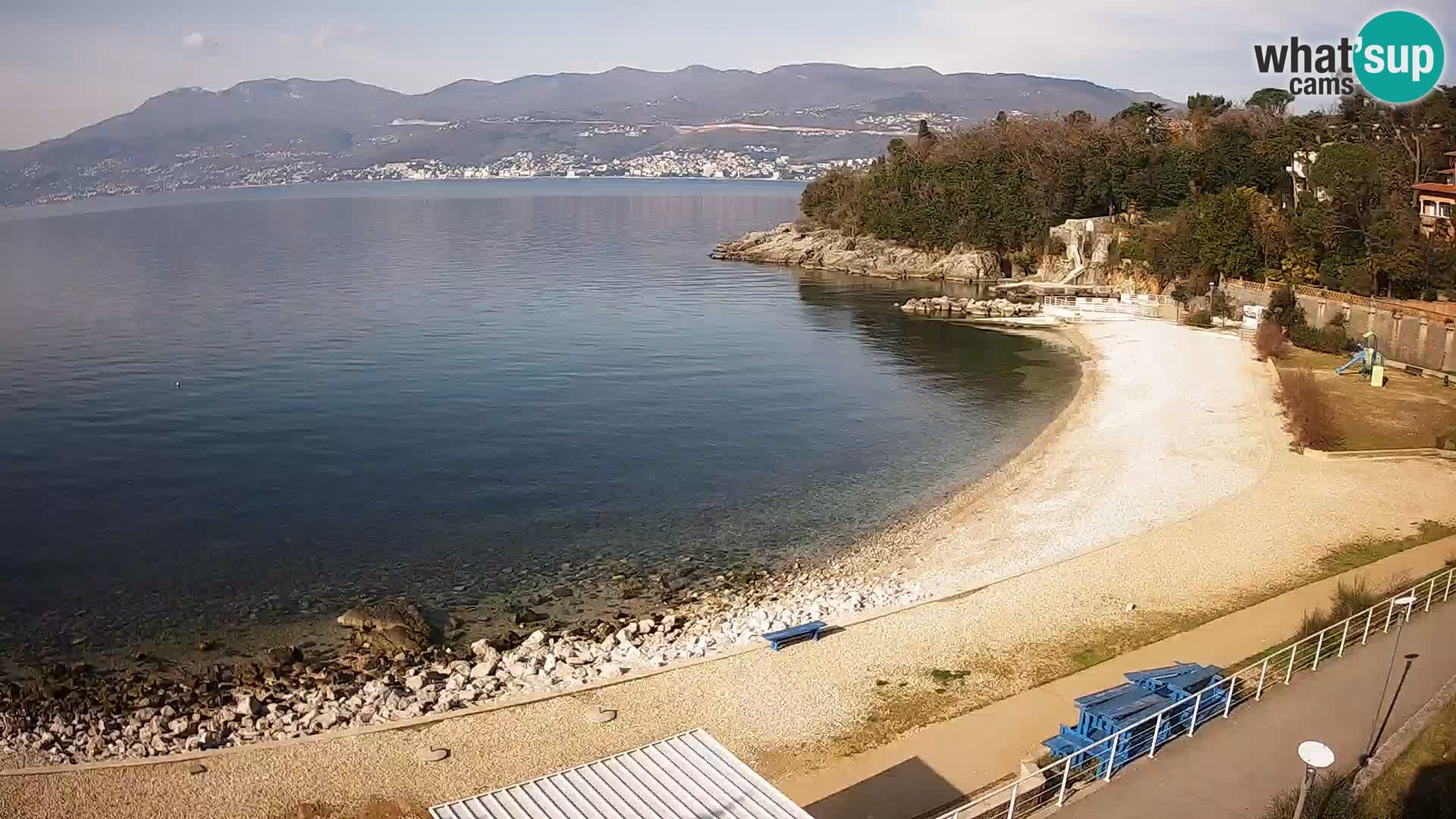 Reka Spletna kamera  plaža pri Bazenih Kantrida
