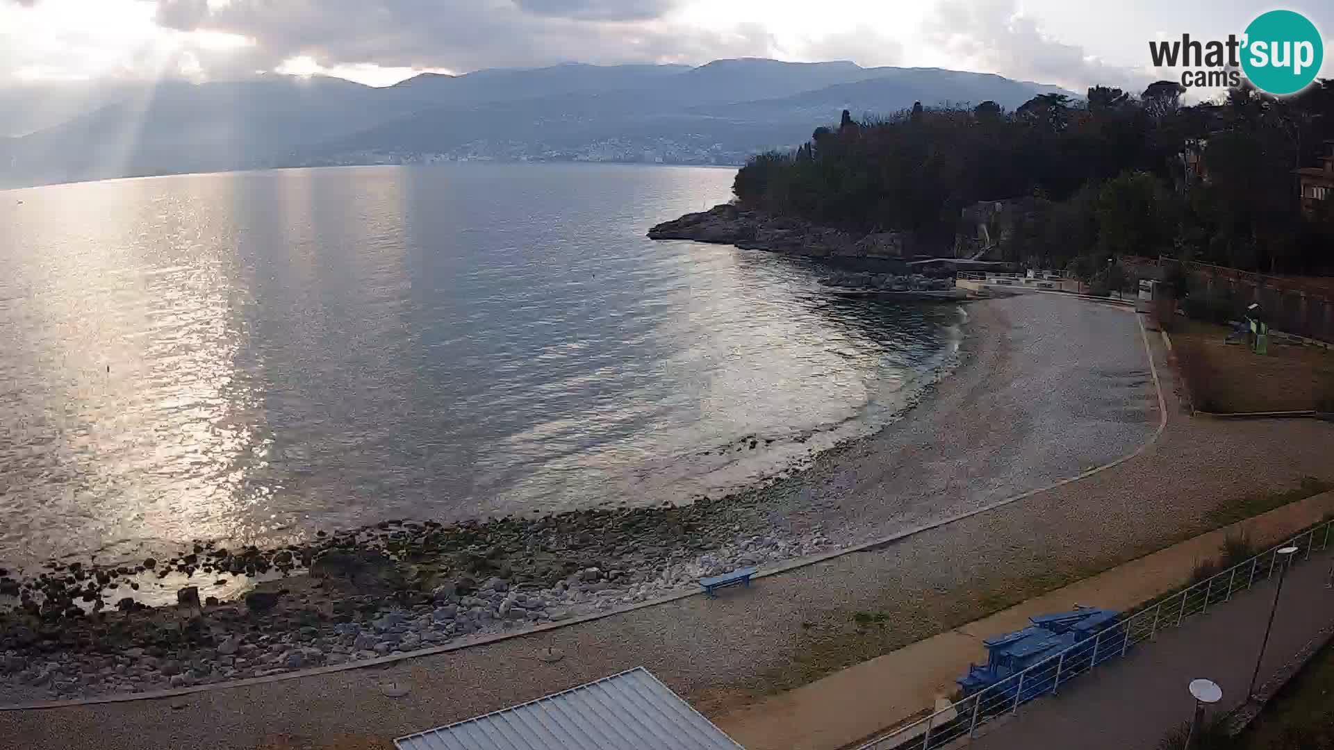 Rijeka web kamera plaža pri Bazenih Kantrida