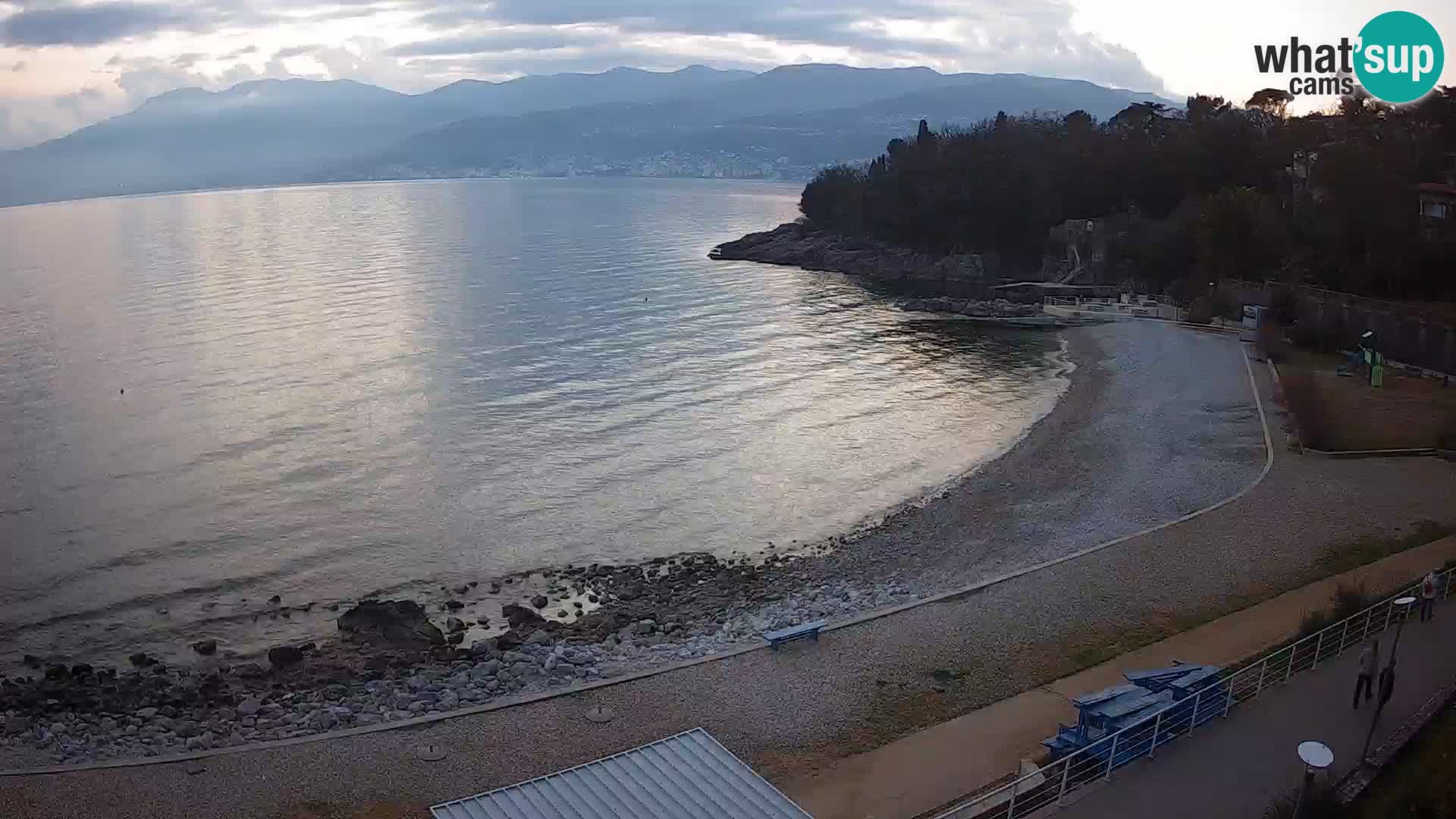 Rijeka web kamera plaža pri Bazenih Kantrida