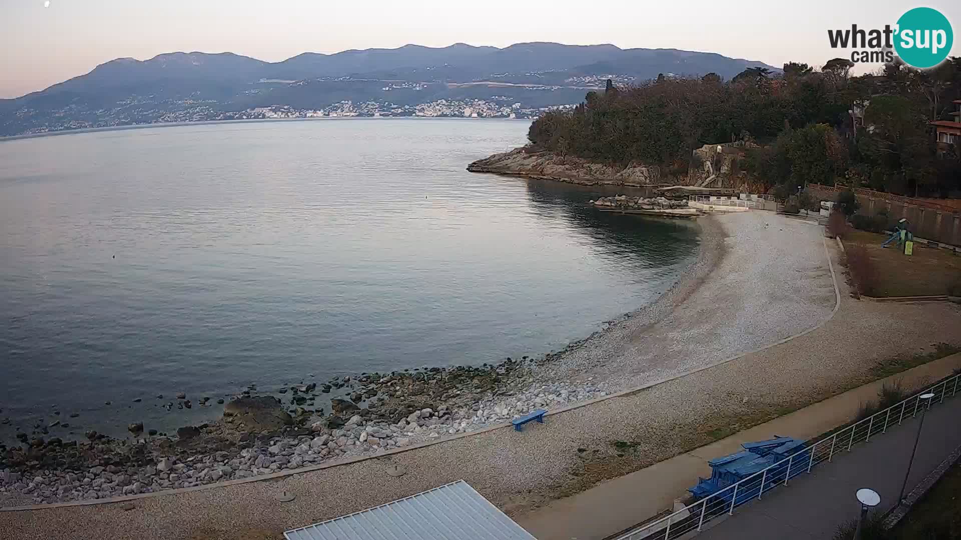Reka Spletna kamera  plaža pri Bazenih Kantrida