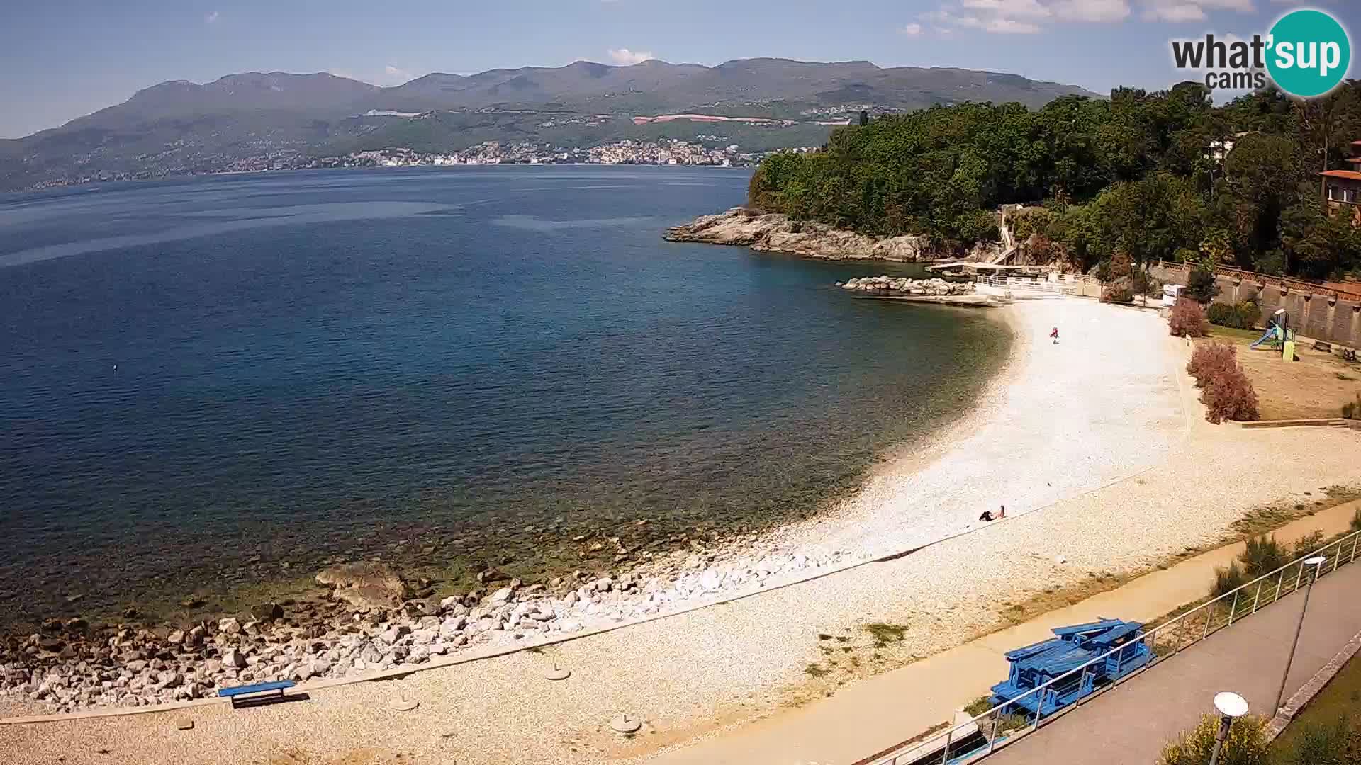 Rijeka web kamera plaža pri Bazenih Kantrida