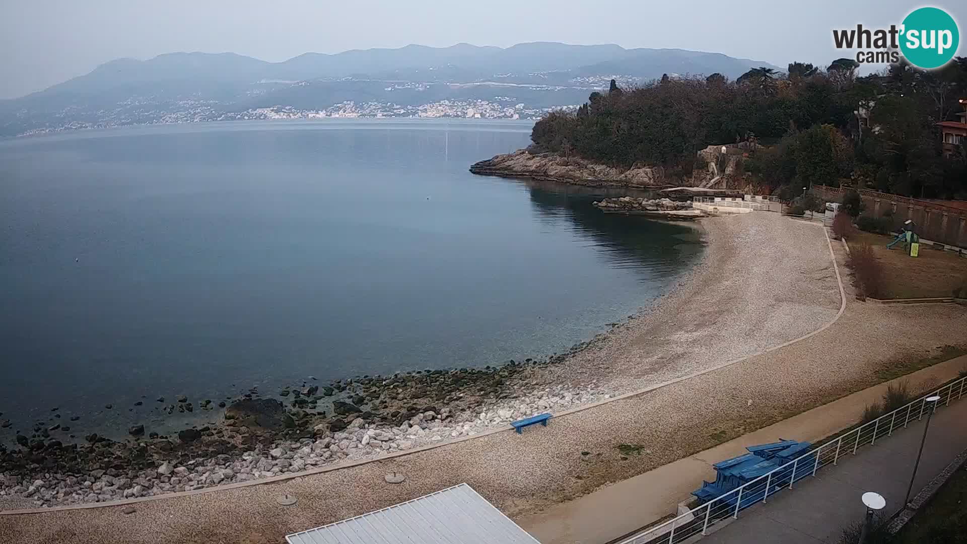 Rijeka web kamera plaža pri Bazenih Kantrida