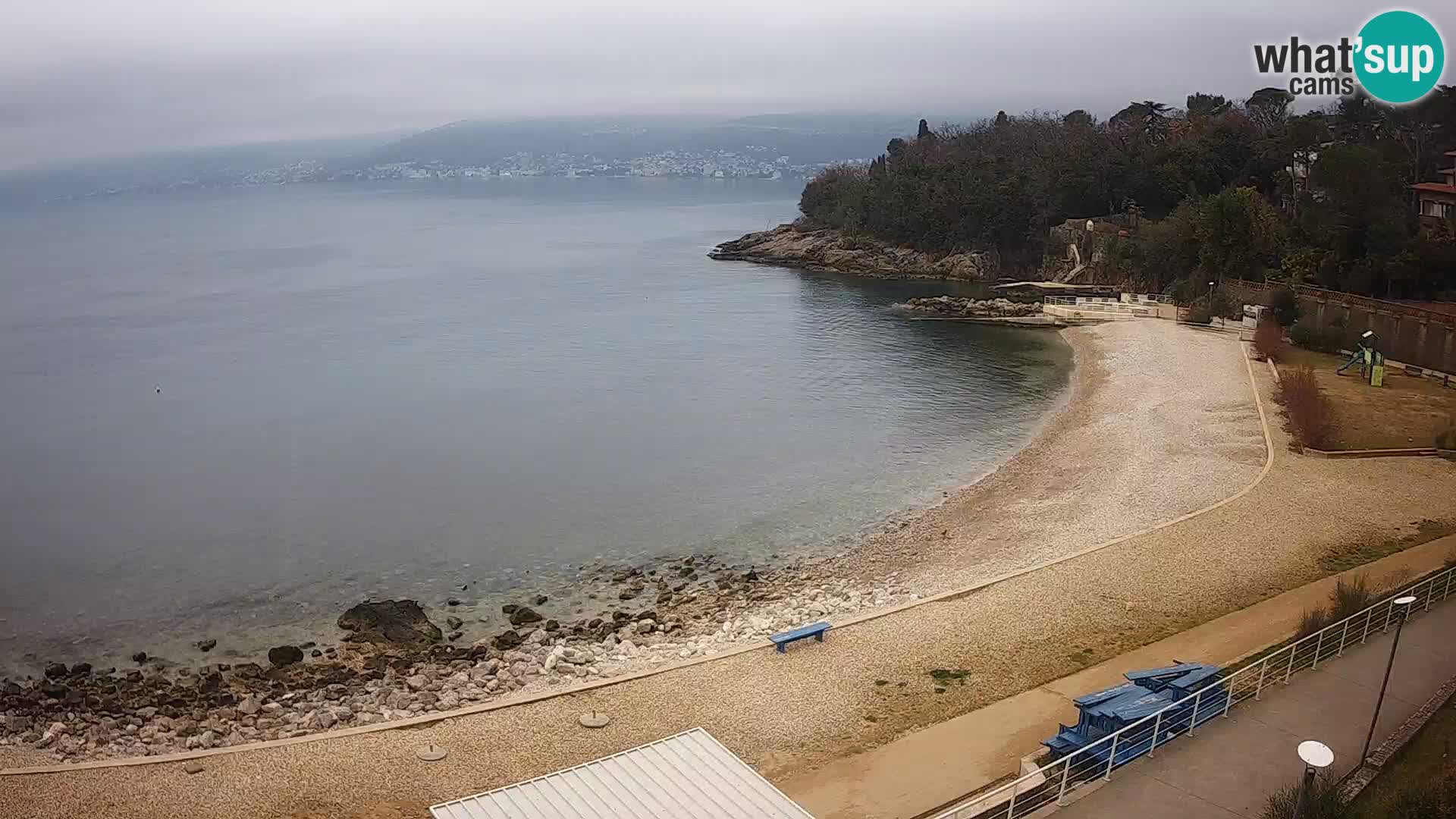 Rijeka web kamera plaža pri Bazenih Kantrida