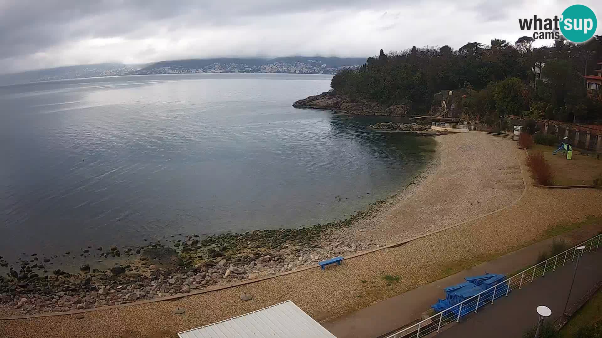 Rijeka web kamera plaža pri Bazenih Kantrida