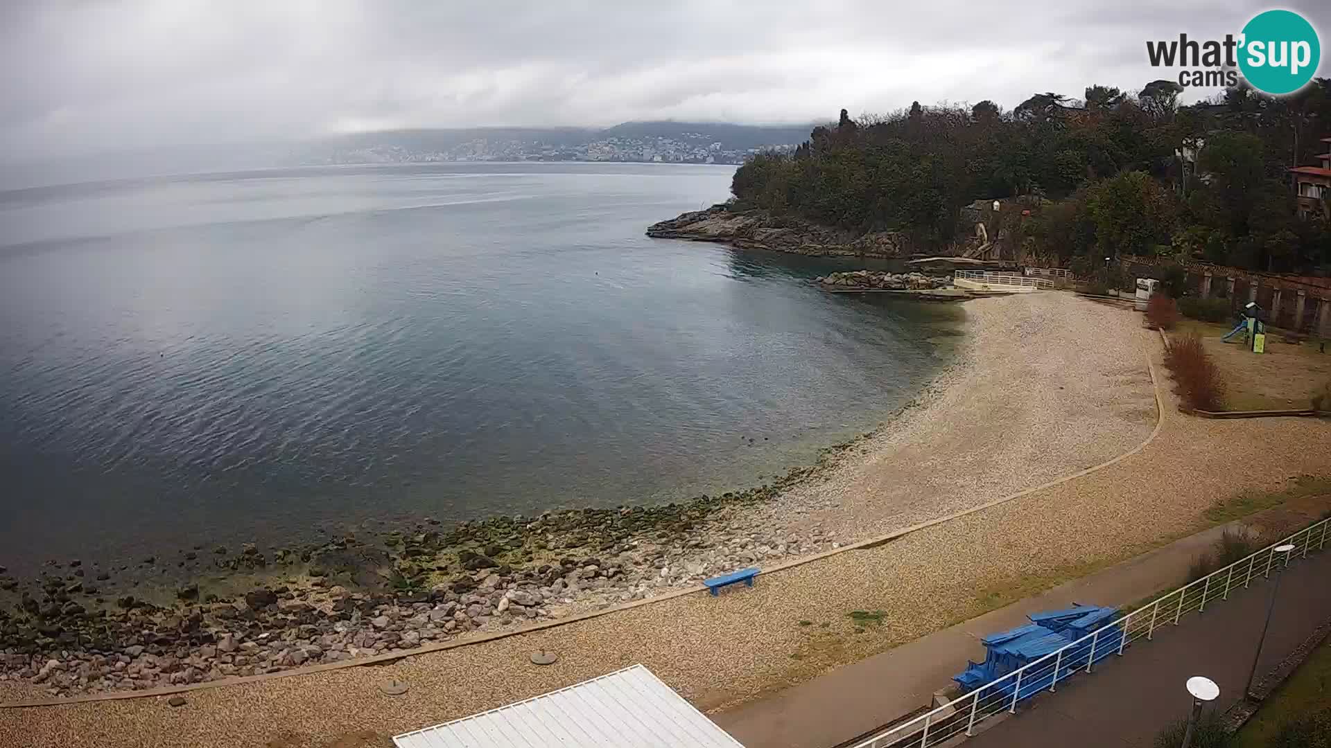 Rijeka web kamera plaža pri Bazenih Kantrida