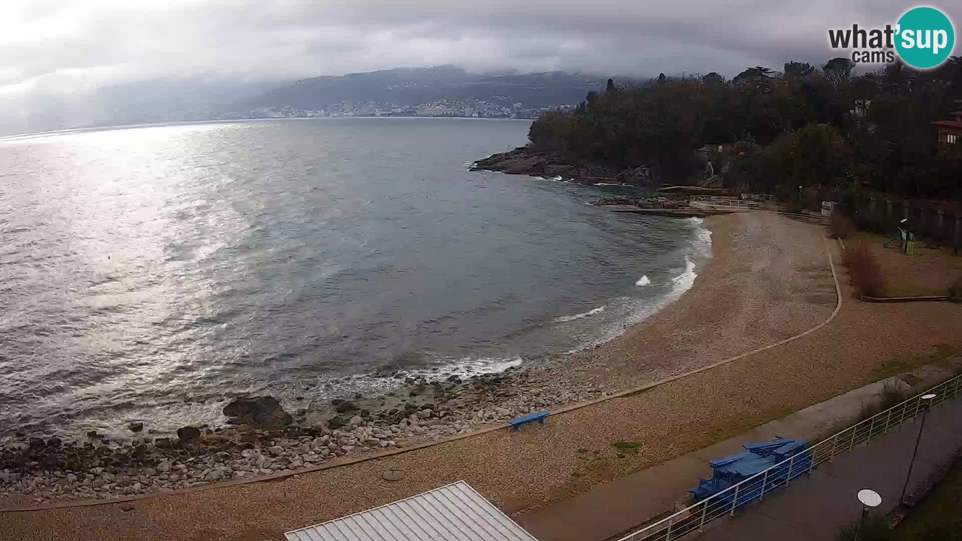 Rijeka web kamera plaža pri Bazenih Kantrida