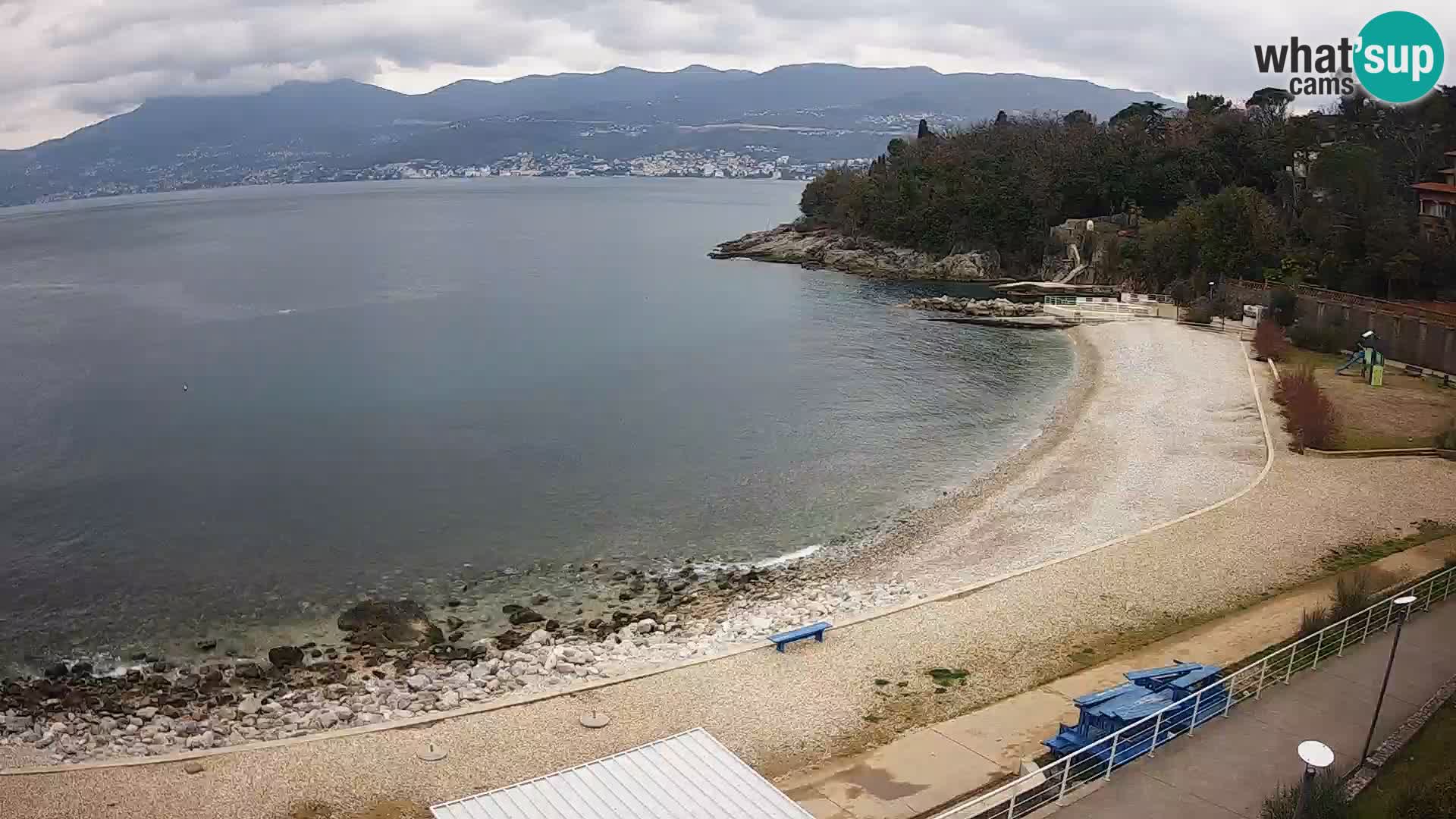 Rijeka web kamera plaža pri Bazenih Kantrida