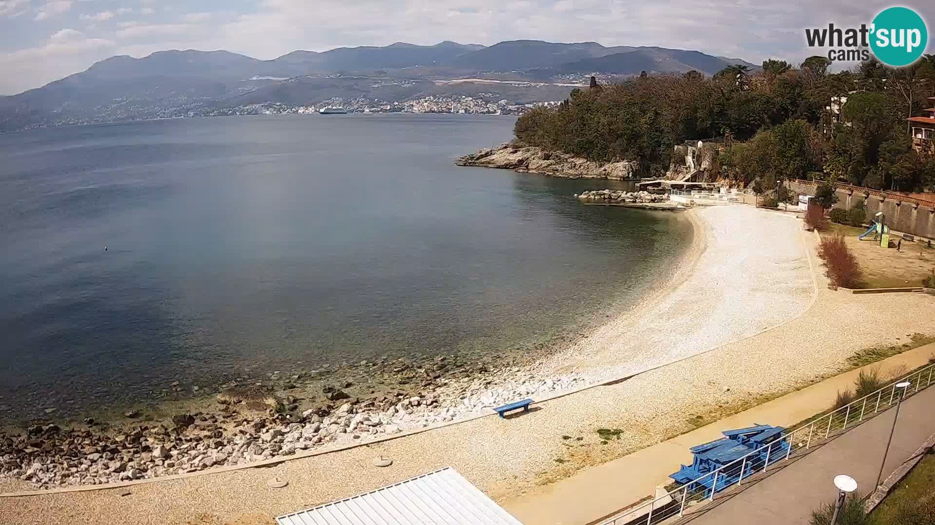 Rijeka web kamera plaža pri Bazenih Kantrida