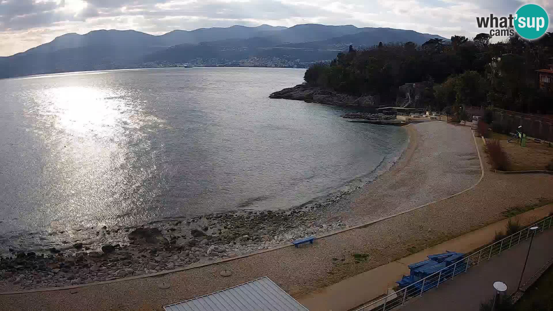 Rijeka web kamera plaža pri Bazenih Kantrida