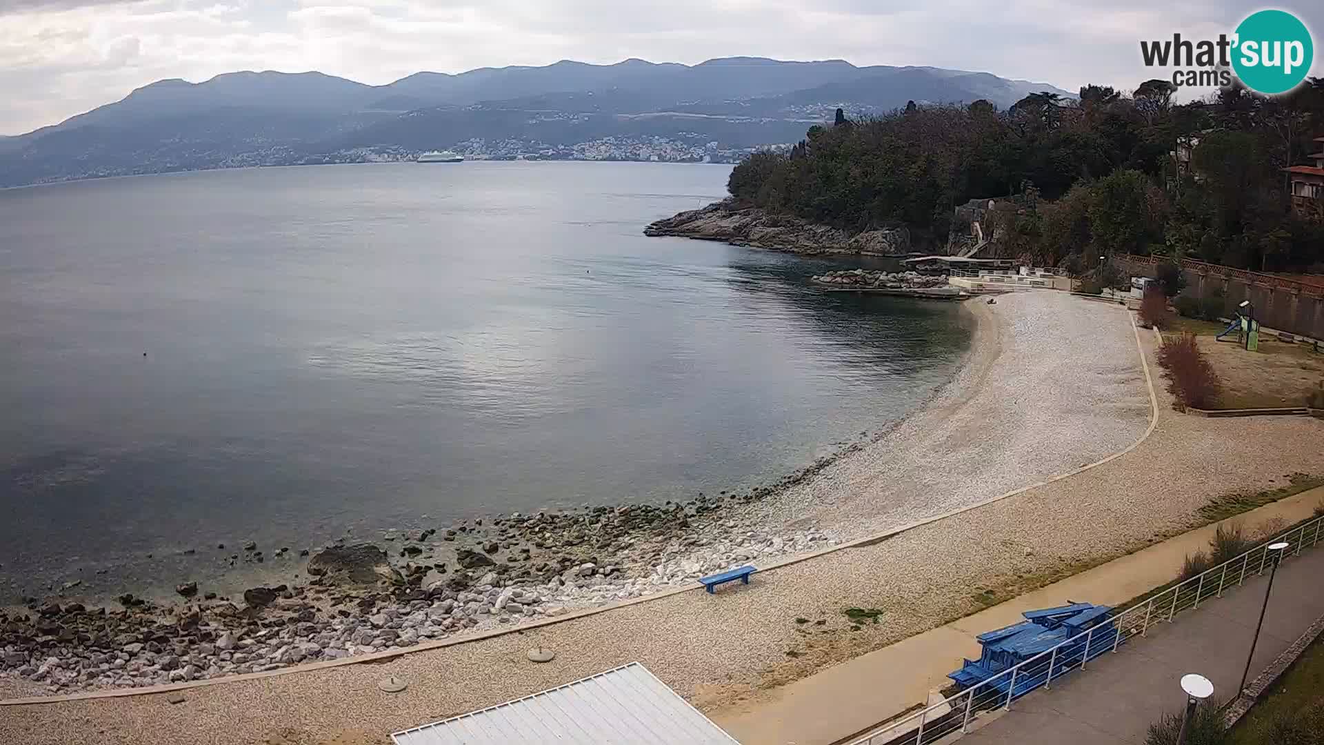 Reka Spletna kamera  plaža pri Bazenih Kantrida