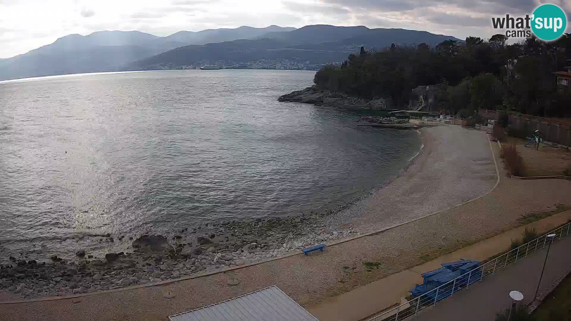 Reka Spletna kamera  plaža pri Bazenih Kantrida