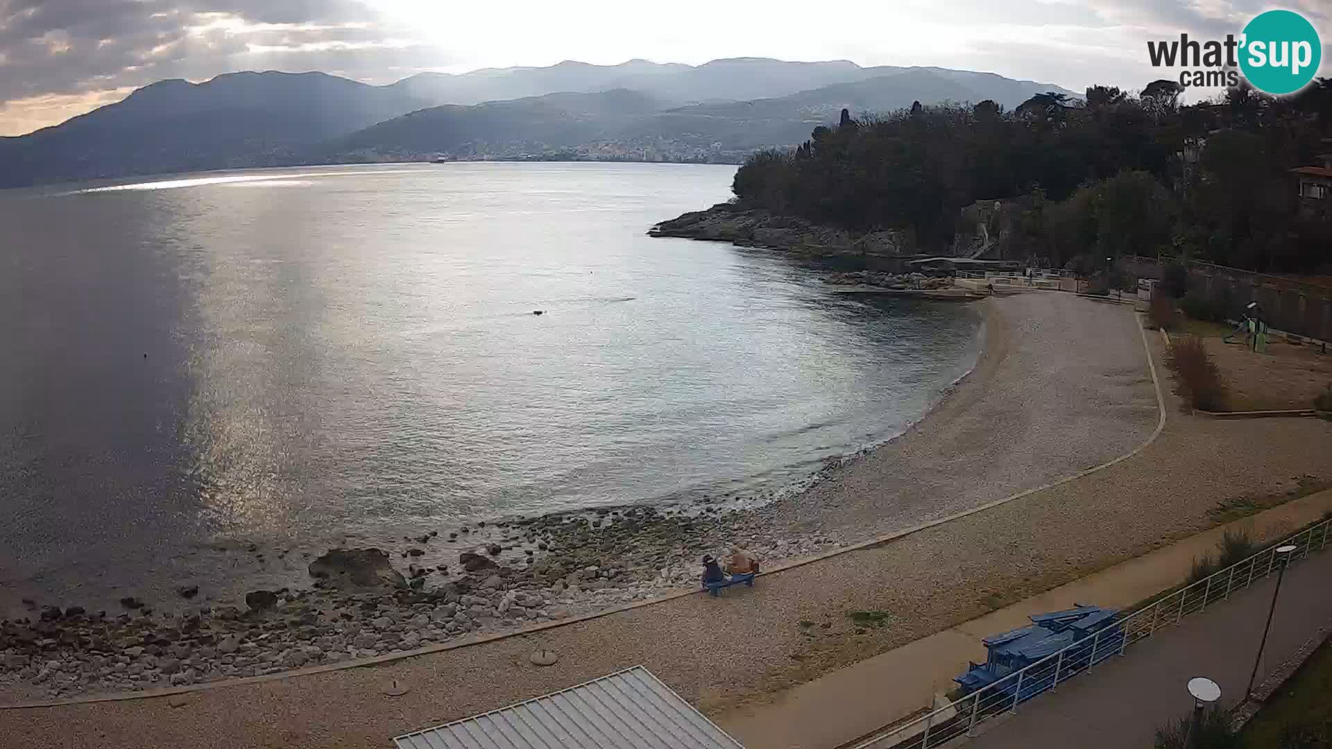 Rijeka web kamera plaža pri Bazenih Kantrida