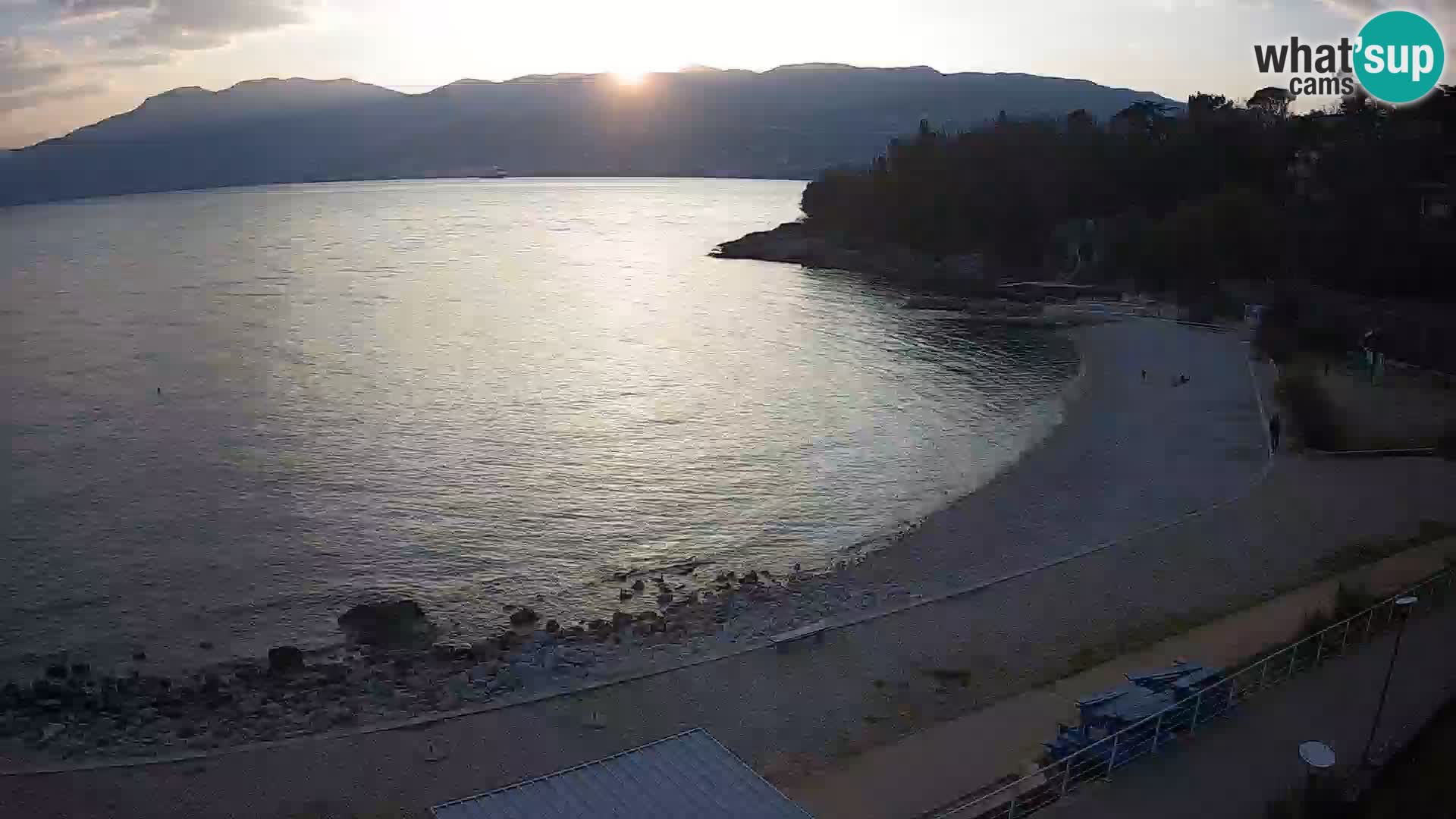 Rijeka web kamera plaža pri Bazenih Kantrida