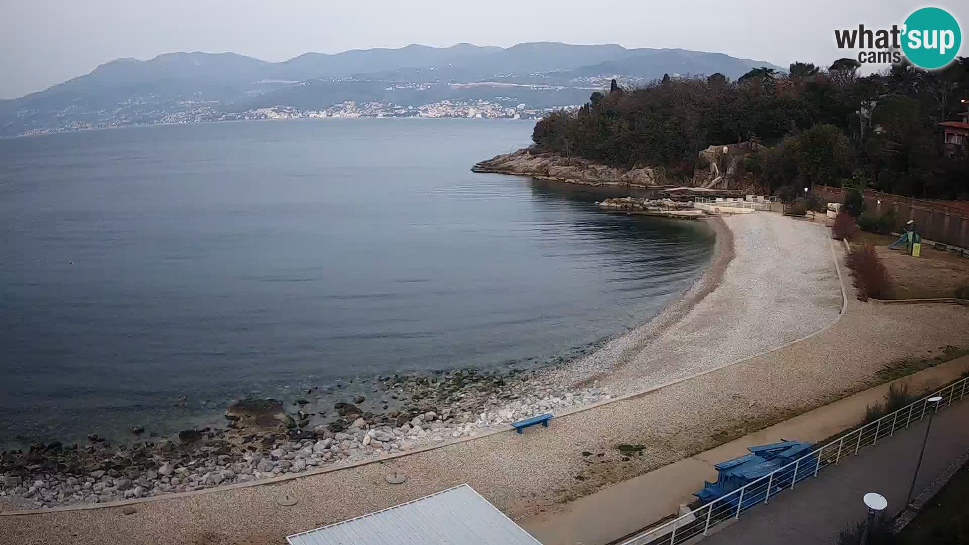 Rijeka web kamera plaža pri Bazenih Kantrida