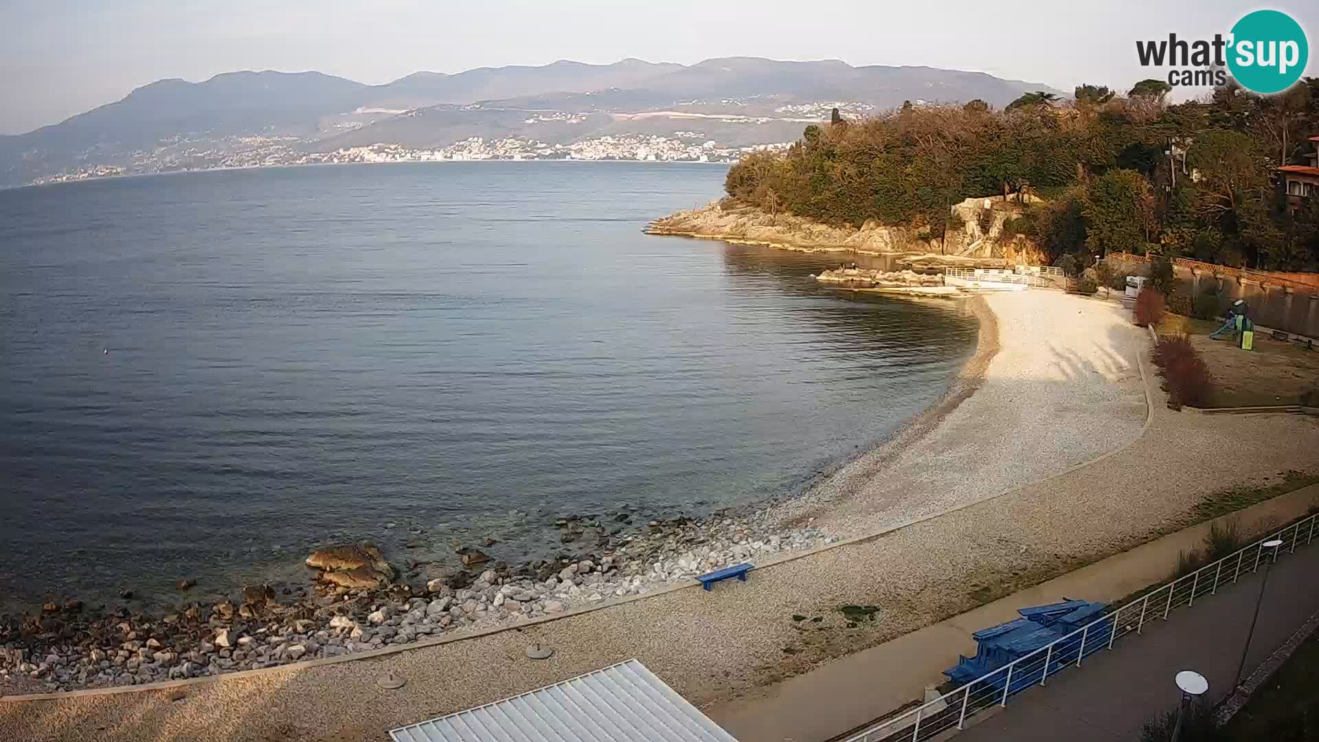 Rijeka web kamera plaža pri Bazenih Kantrida