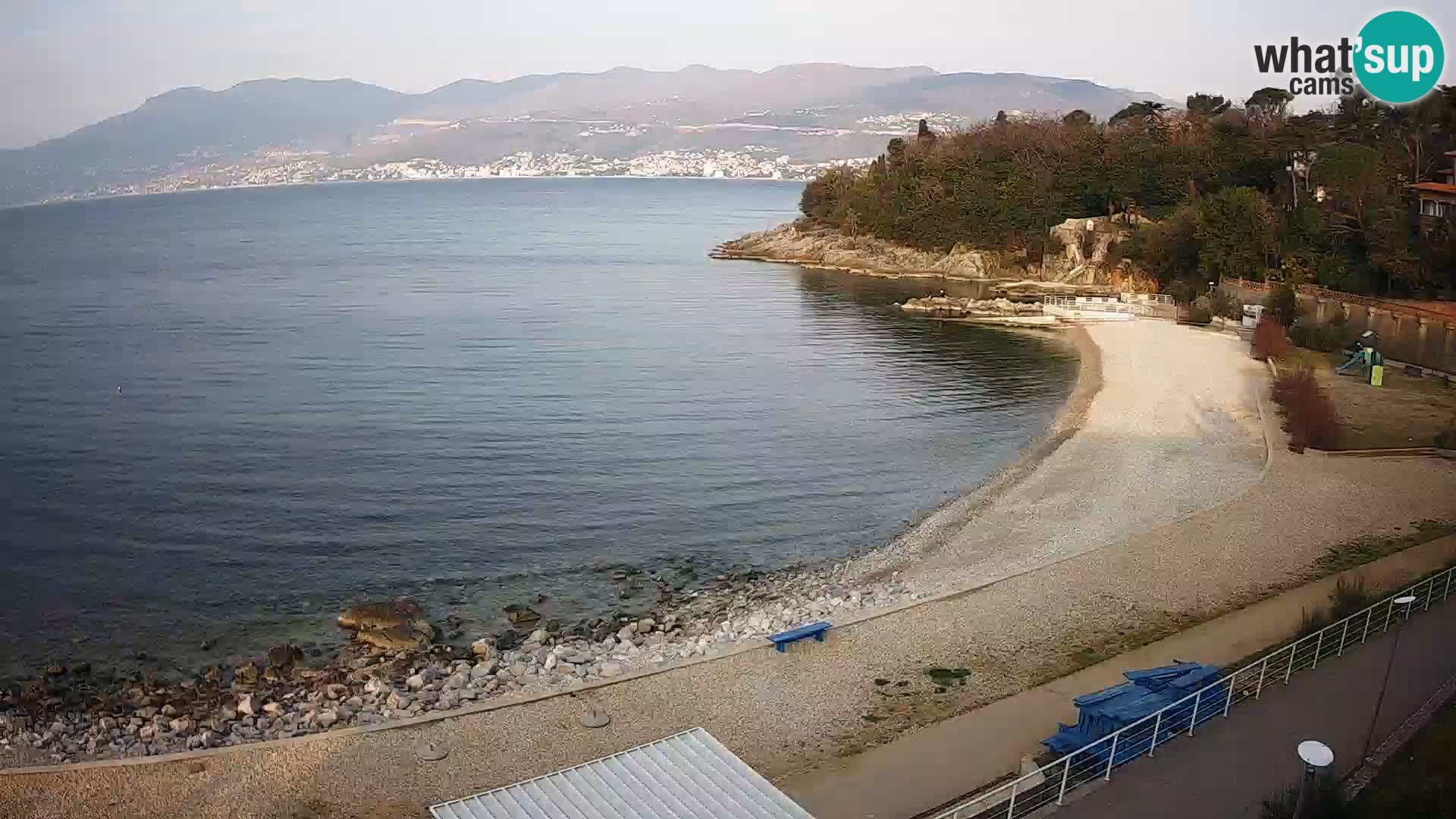 Rijeka web kamera plaža pri Bazenih Kantrida