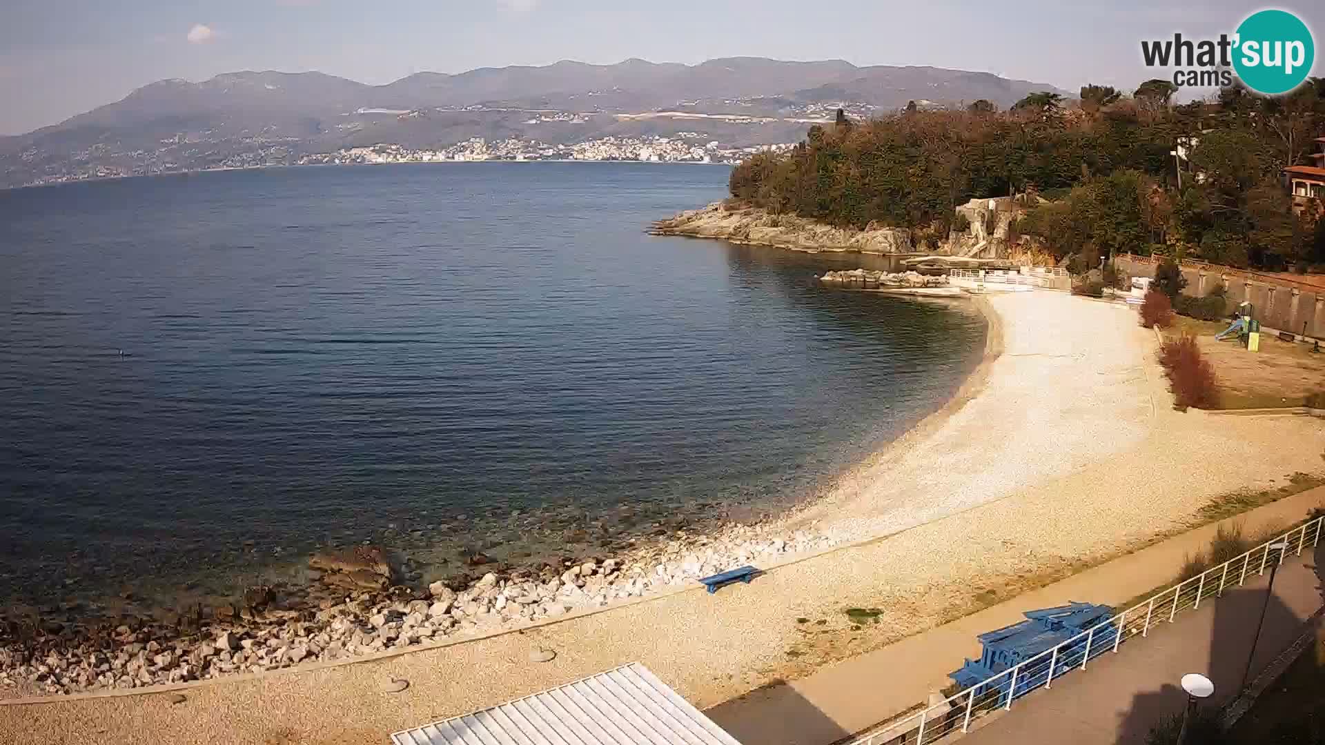 Rijeka web kamera plaža pri Bazenih Kantrida