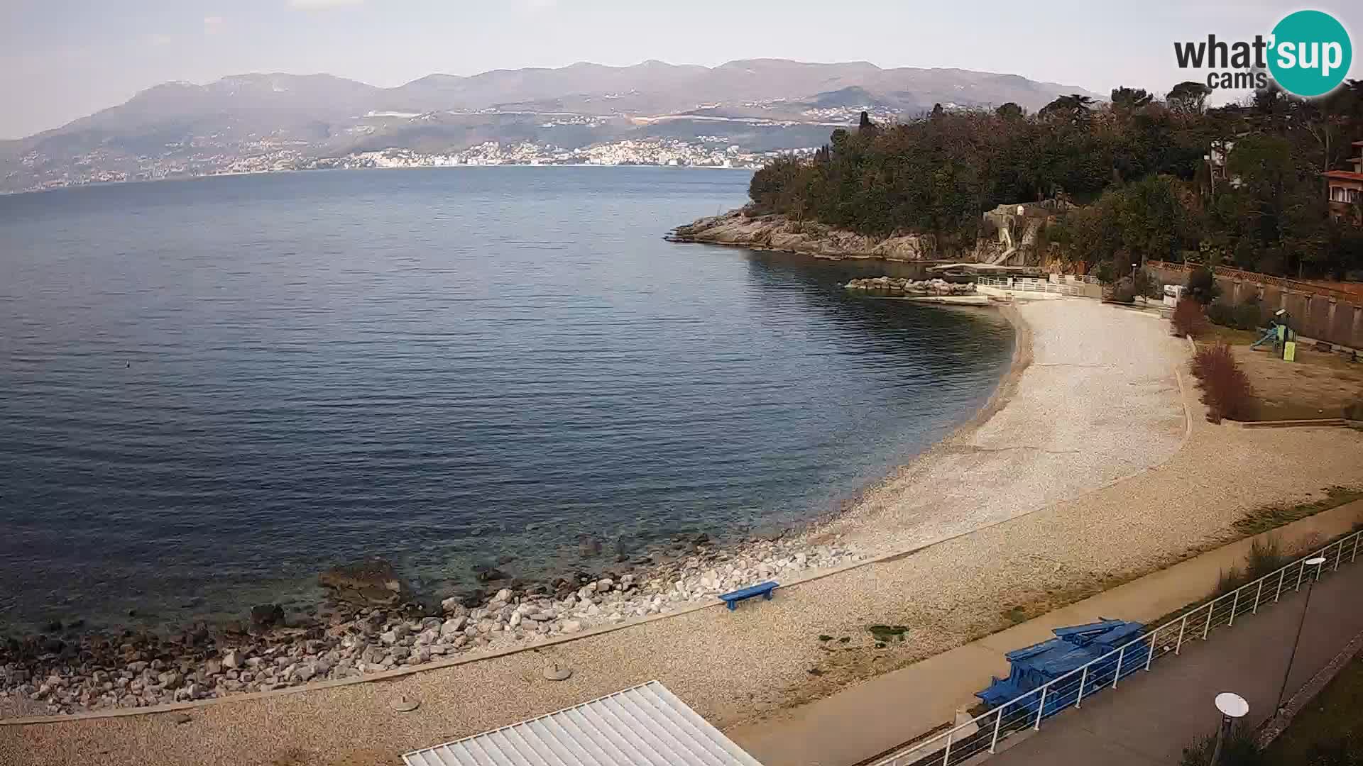 Rijeka web kamera plaža pri Bazenih Kantrida