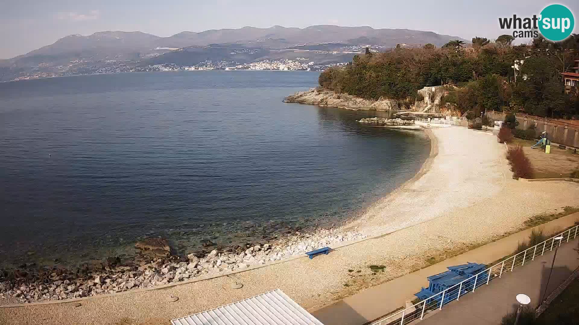 Rijeka web kamera plaža pri Bazenih Kantrida