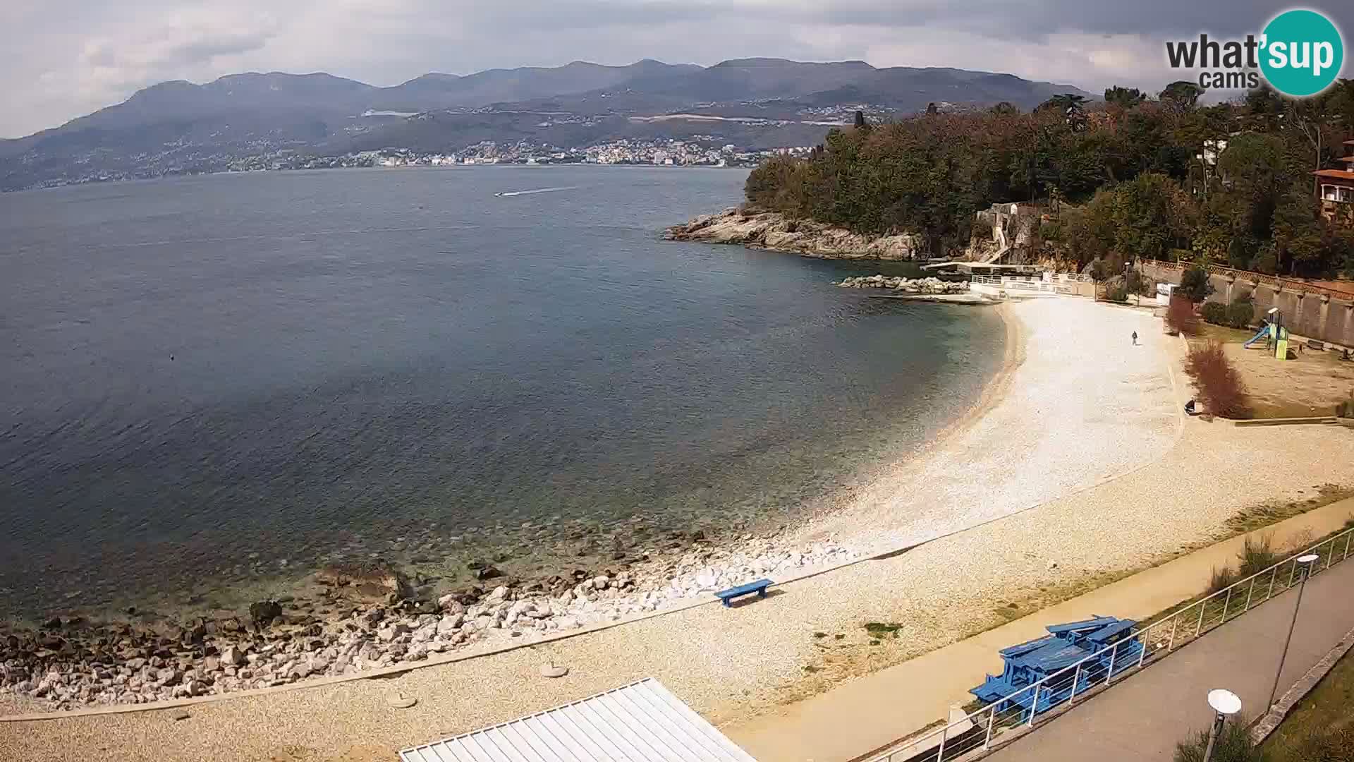 Rijeka web kamera plaža pri Bazenih Kantrida