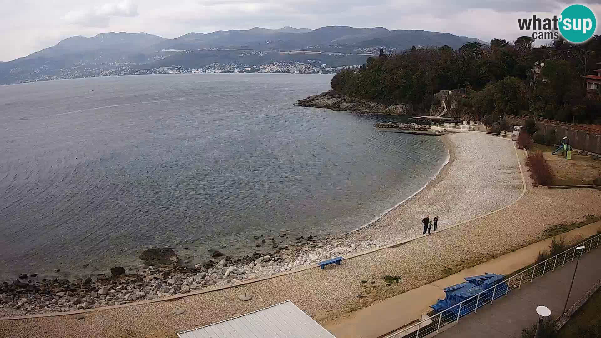 Rijeka web kamera plaža pri Bazenih Kantrida