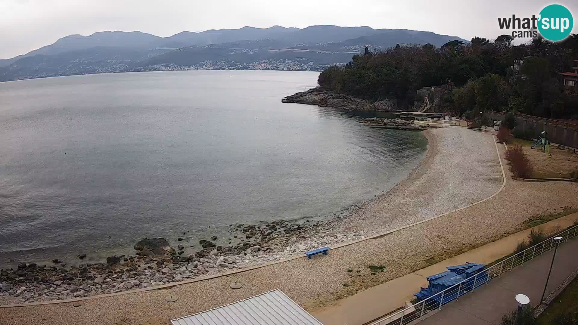 Rijeka web kamera plaža pri Bazenih Kantrida