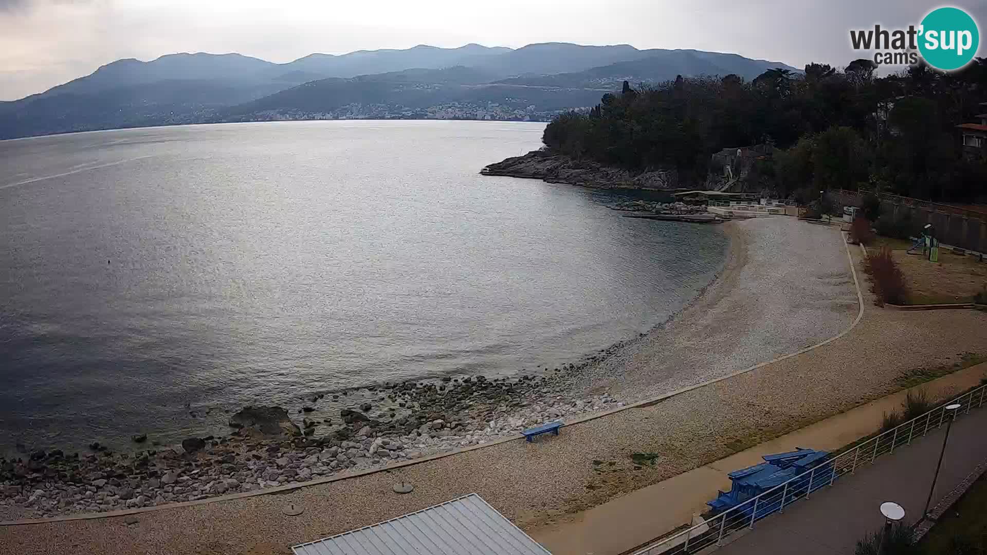 Rijeka web kamera plaža pri Bazenih Kantrida