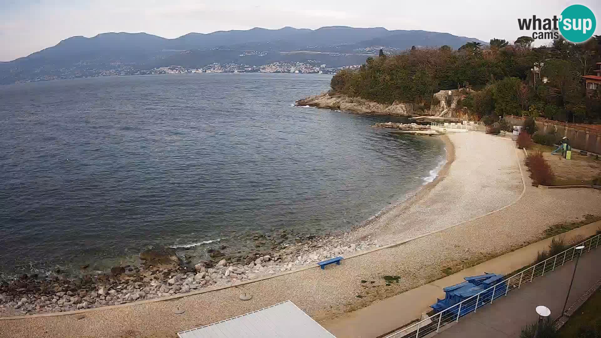 Rijeka web kamera plaža pri Bazenih Kantrida