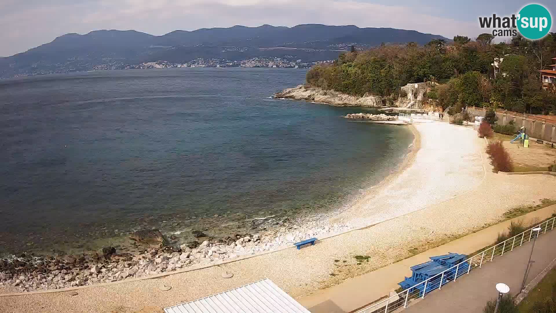 Rijeka web kamera plaža pri Bazenih Kantrida