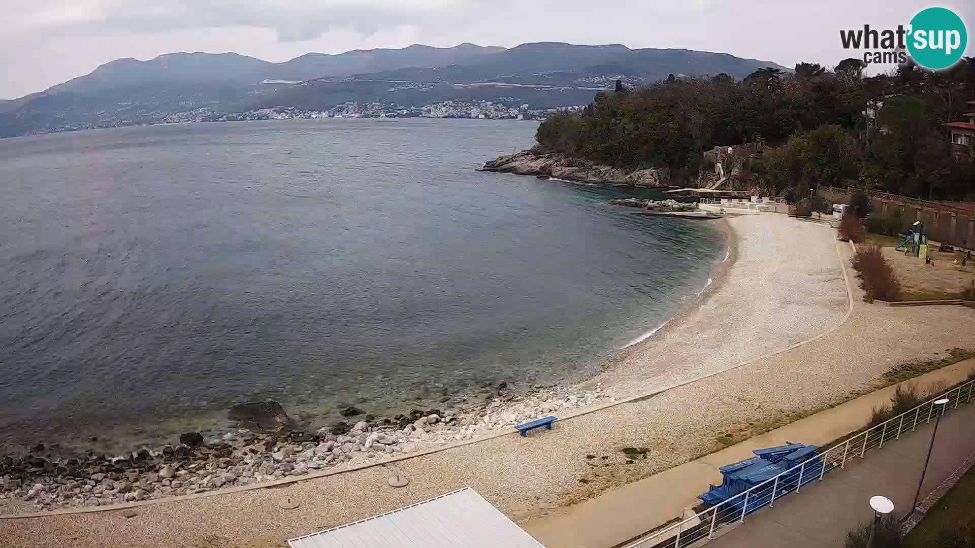 Rijeka web kamera plaža pri Bazenih Kantrida