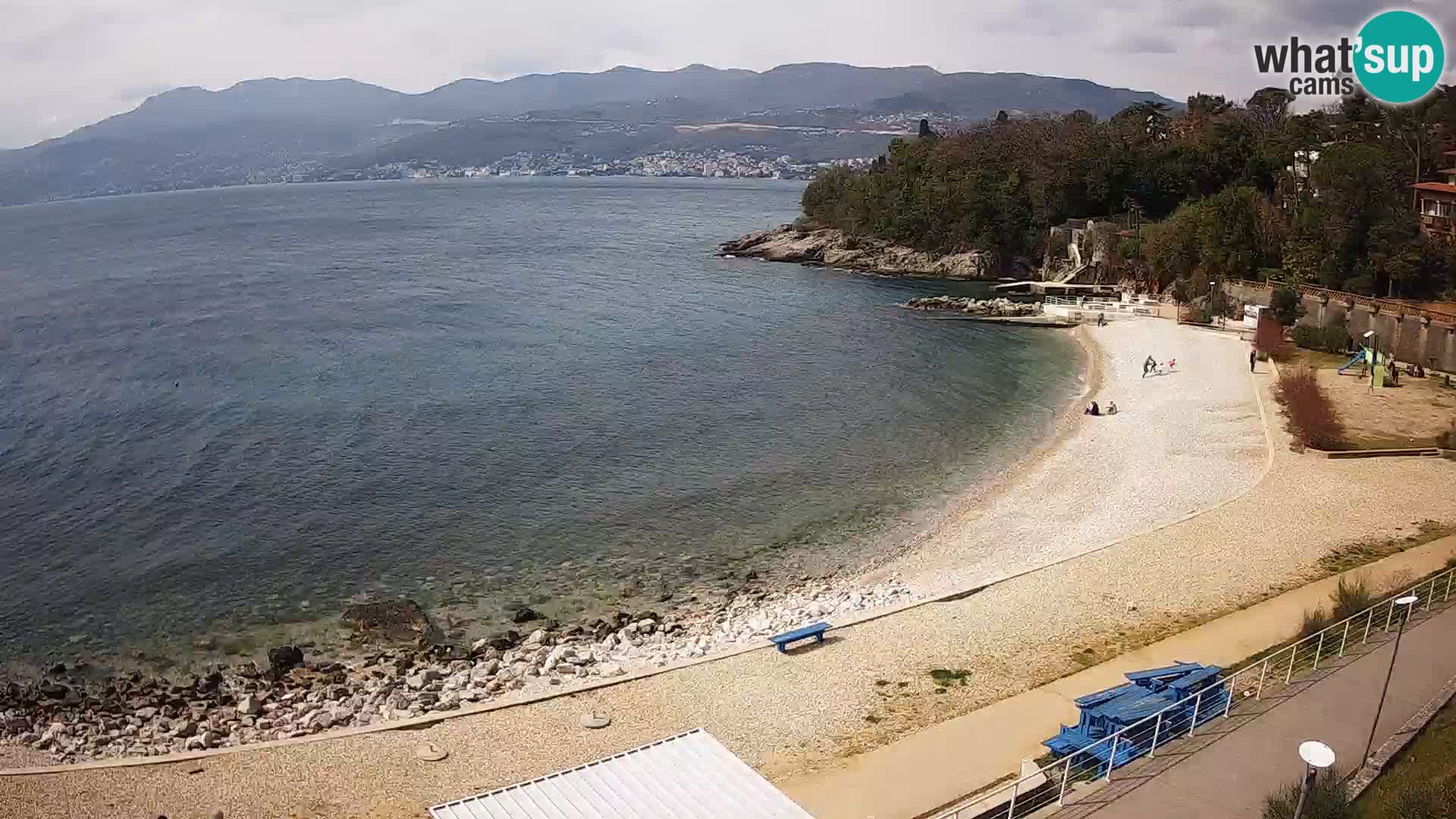 Rijeka web kamera plaža pri Bazenih Kantrida