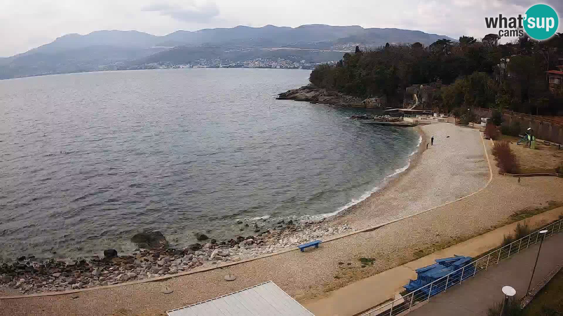 Rijeka web kamera plaža pri Bazenih Kantrida