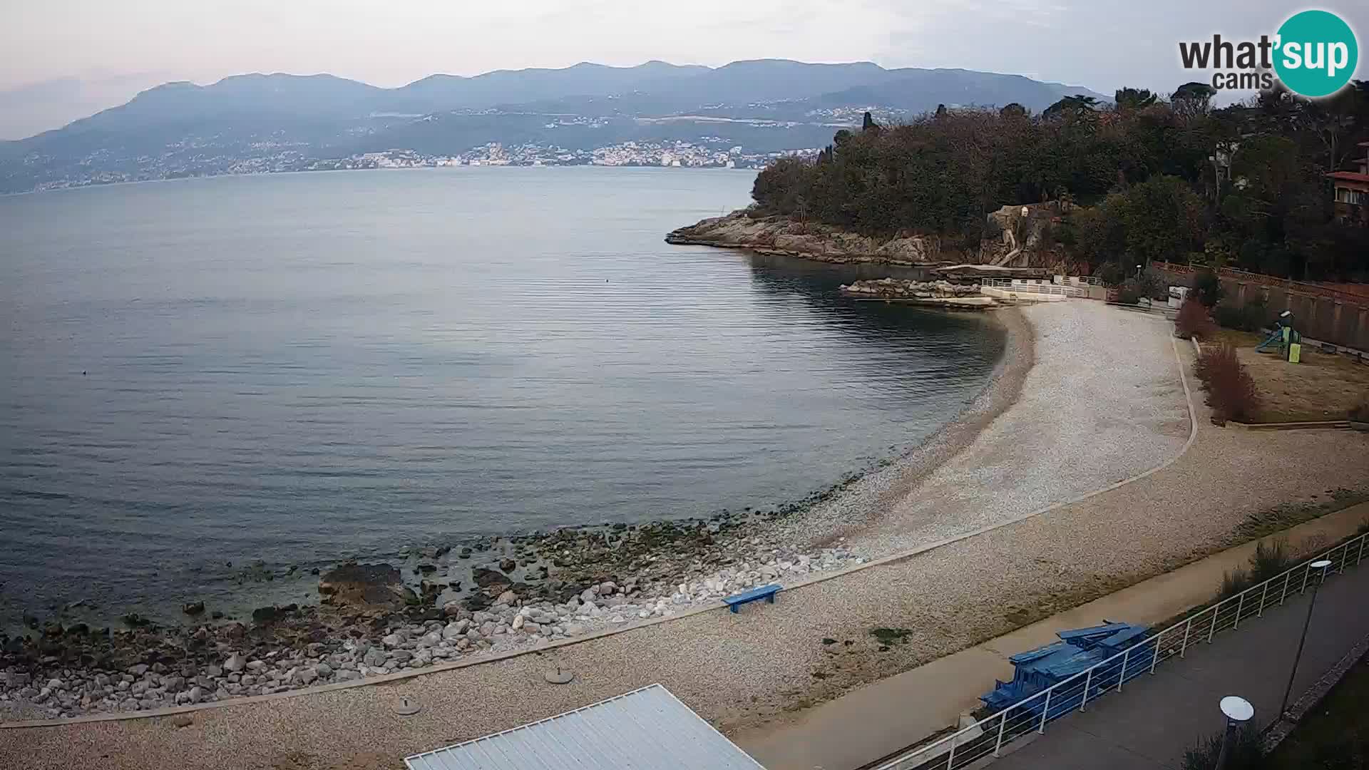 Rijeka web kamera plaža pri Bazenih Kantrida
