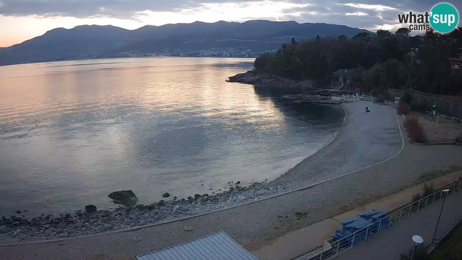 Rijeka web kamera plaža pri Bazenih Kantrida