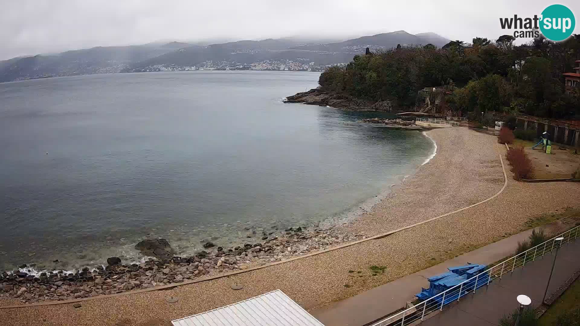 Rijeka web kamera plaža pri Bazenih Kantrida