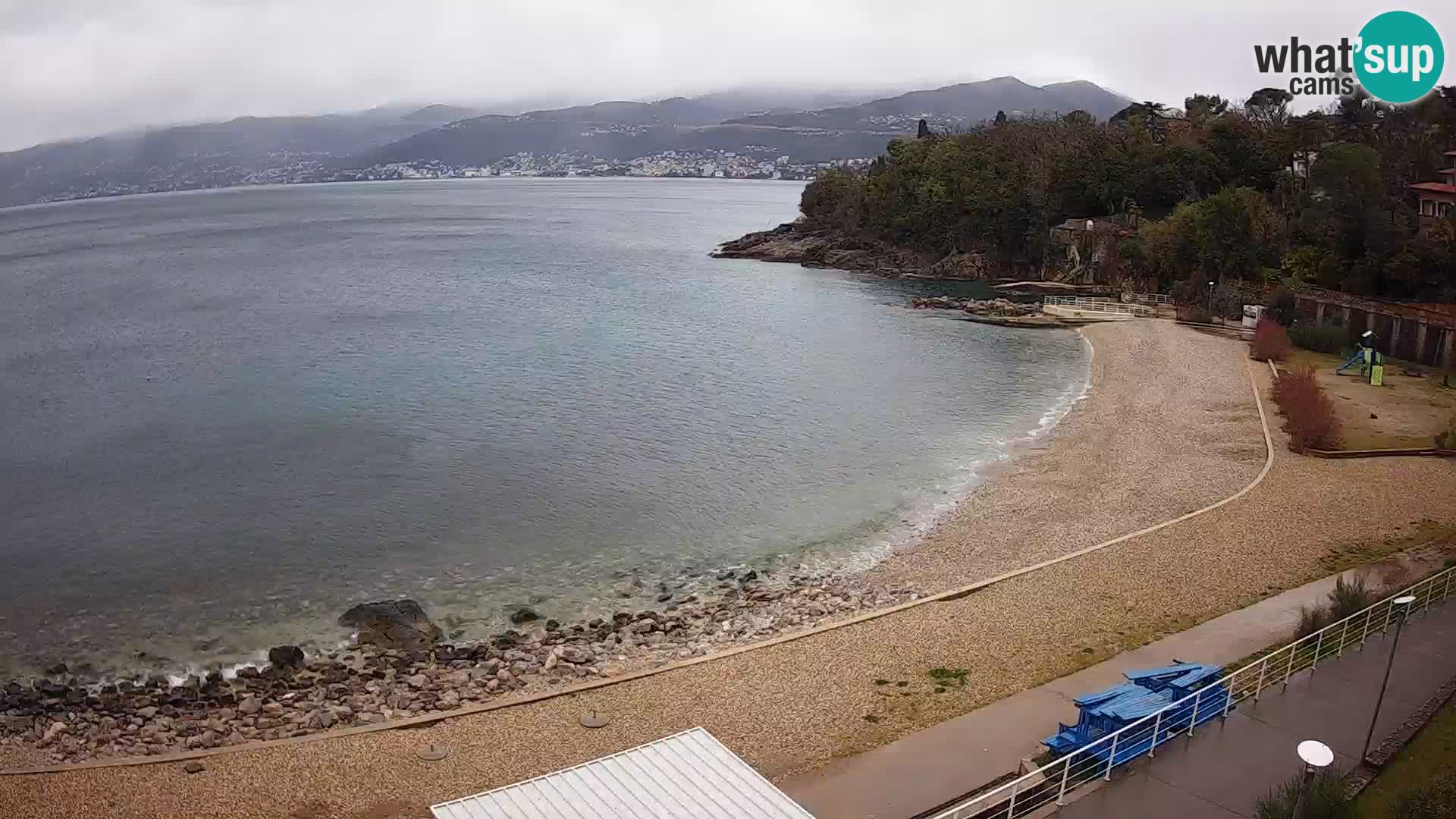 Rijeka web kamera plaža pri Bazenih Kantrida